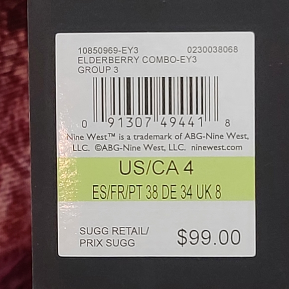 Nine West Mesh Ruched Sleeves Fitted Midi Dress in Elderberry Sz 4 - Picture 7 of 8